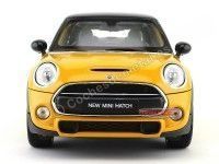 Cochesdemetal.es 2016 New Mini Cooper S Hatchback Review Naranja/Negro 1:18 Welly 18050