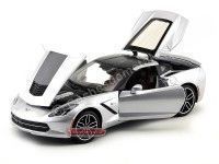 Cochesdemetal.es 2014 Chevrolet Corvette Stingray Z51 Gris 1:18 Maisto Exclusive 38132