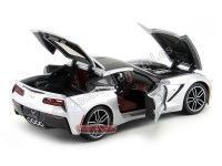 Cochesdemetal.es 2014 Chevrolet Corvette Stingray Z51 Gris 1:18 Maisto Exclusive 38132