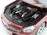 Cochesdemetal.es 2012 Mercedes-Benz SL500 (R231) Convertible Granate 1:18 Maisto 31196