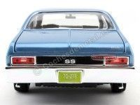 Cochesdemetal.es 1971 Chevrolet Nova Coupe SS Metallic Blue 1:18 Maisto 31132