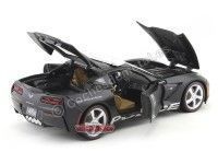 Cochesdemetal.es 2014 Chevrolet Corvette C7 Stingray Police Car Negro Mate 1:18 Maisto Premiere 36212