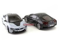 Cochesdemetal.es 2014 BMW i8 eDrive Sophisto Grau 1:18 Paragon Models 97082