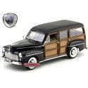 Cochesdemetal.es 1948 Ford Super Deluxe Woody Estate Wagon Black 1:18 Lucky Diecast 20028