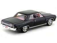 Cochesdemetal.es 1965 Chevrolet Chevelle Z-16 Malibu SS396 Negro 1:18 Auto World AMM1061