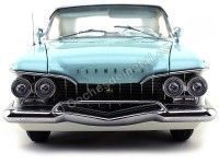 Cochesdemetal.es 1960 Plymouth Fury Closed Convertible White-Aqua 1:18 Sun Star 5411