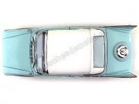 Cochesdemetal.es 1960 Plymouth Fury Closed Convertible White-Aqua 1:18 Sun Star 5411