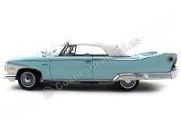 Cochesdemetal.es 1960 Plymouth Fury Closed Convertible White-Aqua 1:18 Sun Star 5411