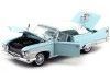 Cochesdemetal.es 1960 Plymouth Fury Closed Convertible White-Aqua 1:18 Sun Star 5411