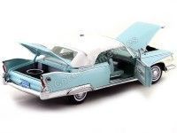 Cochesdemetal.es 1960 Plymouth Fury Closed Convertible White-Aqua 1:18 Sun Star 5411