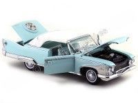 Cochesdemetal.es 1960 Plymouth Fury Closed Convertible White-Aqua 1:18 Sun Star 5411