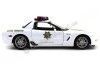 Cochesdemetal.es 2005 Chevrolet Corvette C6 State Trooper Blanco 1:18 Maisto 31383