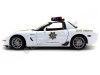 Cochesdemetal.es 2005 Chevrolet Corvette C6 State Trooper Blanco 1:18 Maisto 31383