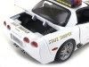 Cochesdemetal.es 2005 Chevrolet Corvette C6 State Trooper Blanco 1:18 Maisto 31383