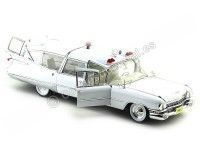 Cochesdemetal.es 1959 Cadillac Ambulancia White 1:18 GreenLight Precision Collection PC18004