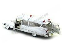 Cochesdemetal.es 1959 Cadillac Ambulancia White 1:18 GreenLight Precision Collection PC18004