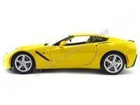 Cochesdemetal.es 2014 Chevrolet Corvette C7 Stingray Amarillo 1:18 Maisto 31182