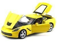 Cochesdemetal.es 2014 Chevrolet Corvette C7 Stingray Amarillo 1:18 Maisto 31182