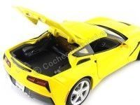 Cochesdemetal.es 2014 Chevrolet Corvette C7 Stingray Amarillo 1:18 Maisto 31182