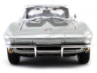 Cochesdemetal.es 1965 Chevrolet Corvette Sting Ray Coupé (C2) Gris 1:18 Maisto 31640