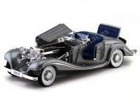 Cochesdemetal.es 1936 Mercedes-Benz 500K TYP Specialroadster Gris 1:18 Maisto 36862