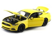 Cochesdemetal.es 2015 Ford Mustang GT 5.0 Amarillo 1:18 Maisto 31197