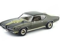 Cochesdemetal.es 1969 Pontiac GTO Royal Bobcat Edition Green-Gold 1:18 Auto World AMM1042