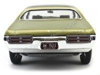 Cochesdemetal.es 1969 Pontiac GTO Royal Bobcat Edition Green-Gold 1:18 Auto World AMM1042