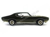 Cochesdemetal.es 1969 Pontiac GTO Royal Bobcat Edition Green-Gold 1:18 Auto World AMM1042