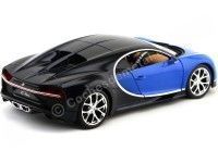 Cochesdemetal.es 2016 Bugatti Chiron Azul-Azul 1:18 Bburago 11040