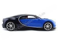 Carsdemetal.es 2016 Bugatti Chiron Blue-Azul 1:18 Bburago 11040