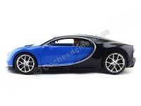 Carsdemetal.es 2016 Bugatti Chiron Blue-Azul 1:18 Bburago 11040