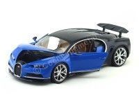 Cochesdemetal.es 2016 Bugatti Chiron Azul-Azul 1:18 Bburago 11040