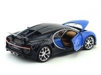 Carsdemetal.es 2016 Bugatti Chiron Blue-Azul 1:18 Bburago 11040