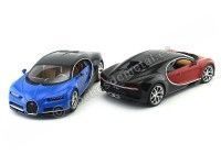 Carsdemetal.es 2016 Bugatti Chiron Blue-Azul 1:18 Bburago 11040
