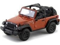 Cochesdemetal.es 2014 Jeep Willys Wrangler 3.6L Open Top Bronce 1:18 Maisto 31610