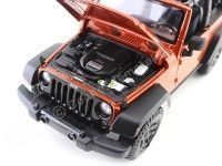 Cochesdemetal.es 2014 Jeep Willys Wrangler 3.6L Open Top Bronce 1:18 Maisto 31610