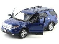 Cochesdemetal.es 2015 Ford Explorer Azul 1:18 Motor Max 73186