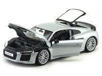 Cochesdemetal.es 2015 Audi R8 Plus Gris Metalizado 1:18 Maisto Premiere 36213