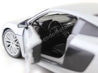 Cochesdemetal.es 2015 Audi R8 Plus Gris Metalizado 1:18 Maisto Premiere 36213