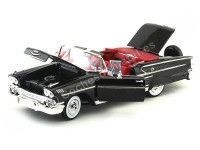 Cochesdemetal.es 1958 Chevrolet Impala Roadster Negro Metalizado 1:18 Motor Max 73112