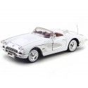 Cochesdemetal.es 1958 Chevrolet Corvette Convertible Blanco 1:18 Motor Max 73109