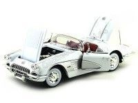 Cochesdemetal.es 1958 Chevrolet Corvette Convertible Blanco 1:18 Motor Max 73109