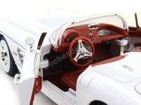 Cochesdemetal.es 1958 Chevrolet Corvette Convertible Blanco 1:18 Motor Max 73109