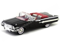 Cochesdemetal.es 1960 Chevrolet Impala Cabriolet Negro 1:18 Motor Max 73110
