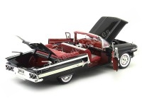 Cochesdemetal.es 1960 Chevrolet Impala Cabriolet Negro 1:18 Motor Max 73110