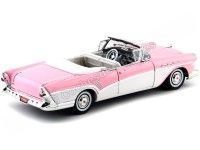 Cochesdemetal.es 1957 Buick Roadmaster Rosa-Blanco 1:18 Motor Max 73152
