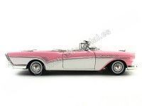 Cochesdemetal.es 1957 Buick Roadmaster Rosa-Blanco 1:18 Motor Max 73152
