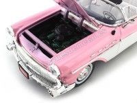 Cochesdemetal.es 1957 Buick Roadmaster Rosa-Blanco 1:18 Motor Max 73152