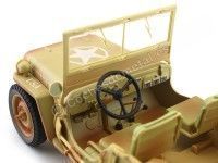 Cochesdemetal.es 1943 Jeep Willys Casablanca Arena del Desierto Sucio 1:18 Triple-9 1800140A